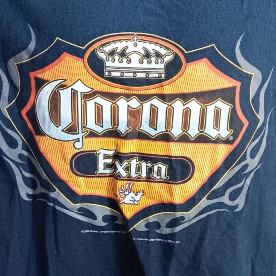 2XL Men's T-Shirt Corona Extra Sleeveless Alstyle Navy Blue Cotton XXL 2006