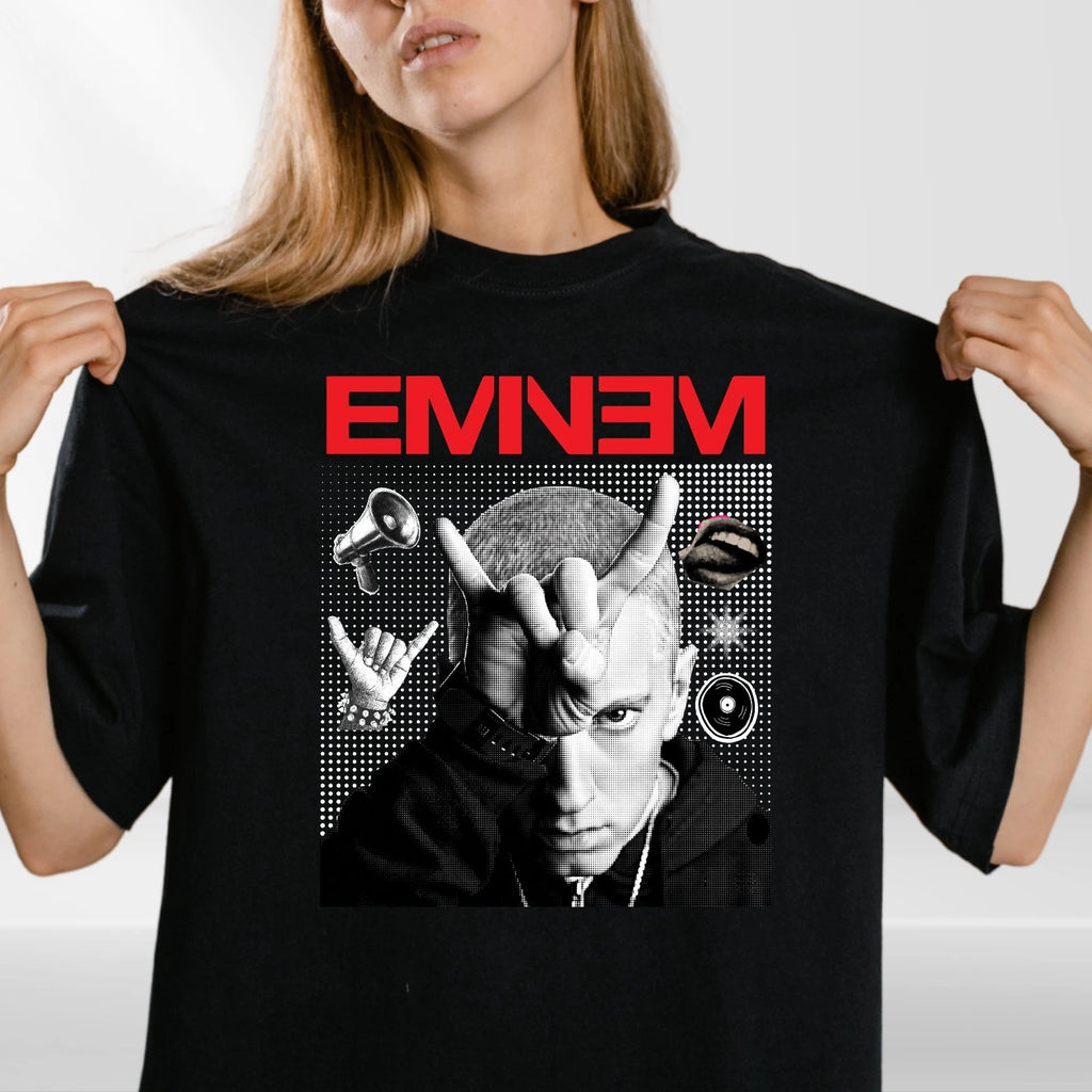 Eminem Rap Music Concert T-Shirt Hip Hop Fan Tee Gift For Music Lover Tee Top