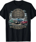 Aztec Sun Lowrider Cars Tee | Classic Lowrider Car Culture Shirt Unisex , , , Long Sleeve Tee