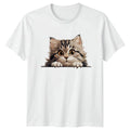 Cute Peeking Kitten Cat Lover Pet Owner Gift For Him And Her Unisex , , , Long Sleeve Tee