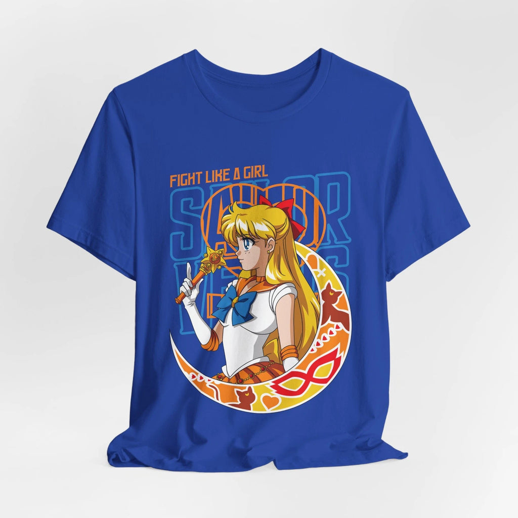 Sailor Venus 'Fight Like a Girl' Tee | Anime Moon Crescent Shirt