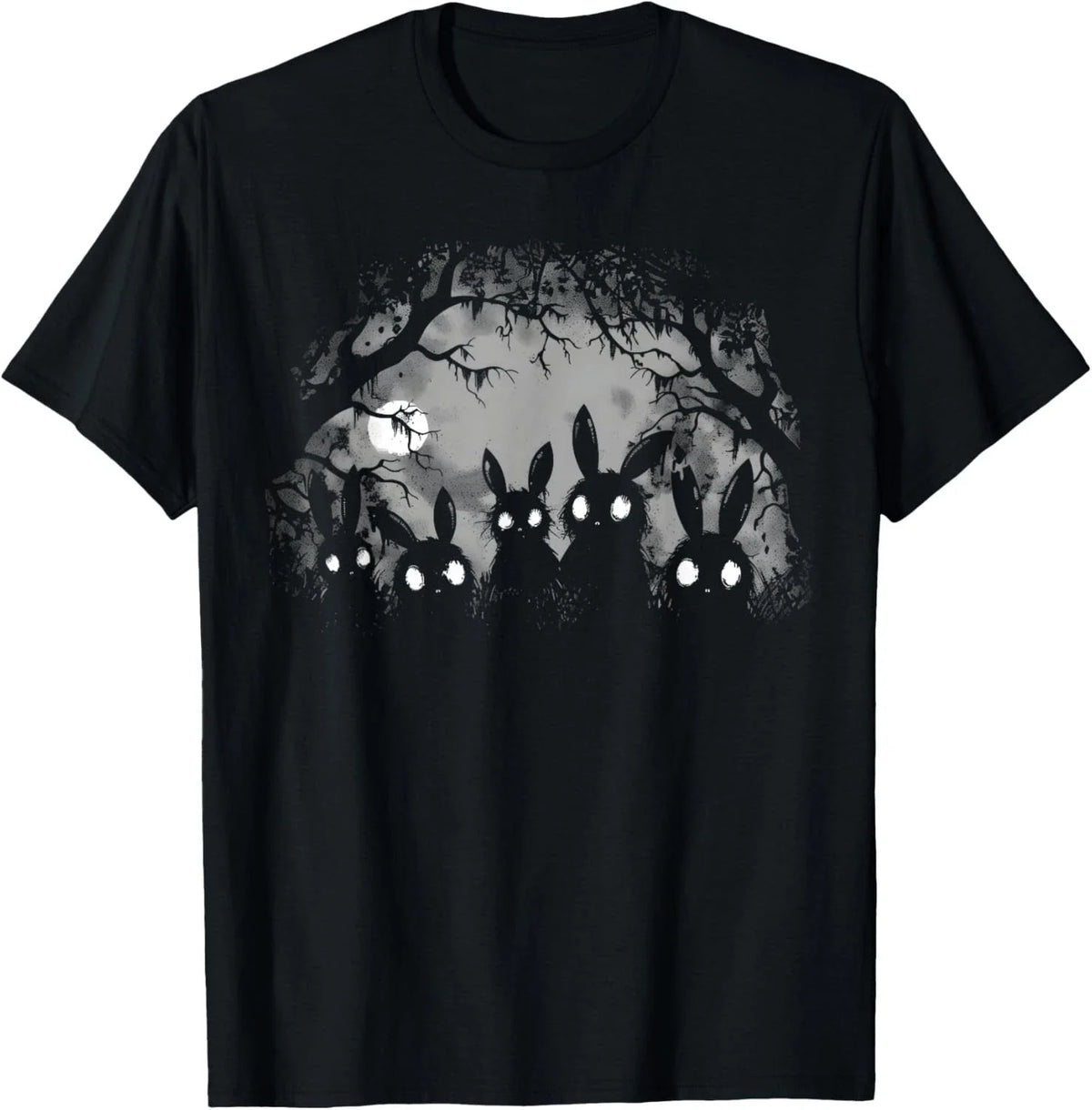 Creepy Cute Bunny Rabbits Horror Aesthetic Unisex , , , Long Sleeve Tee