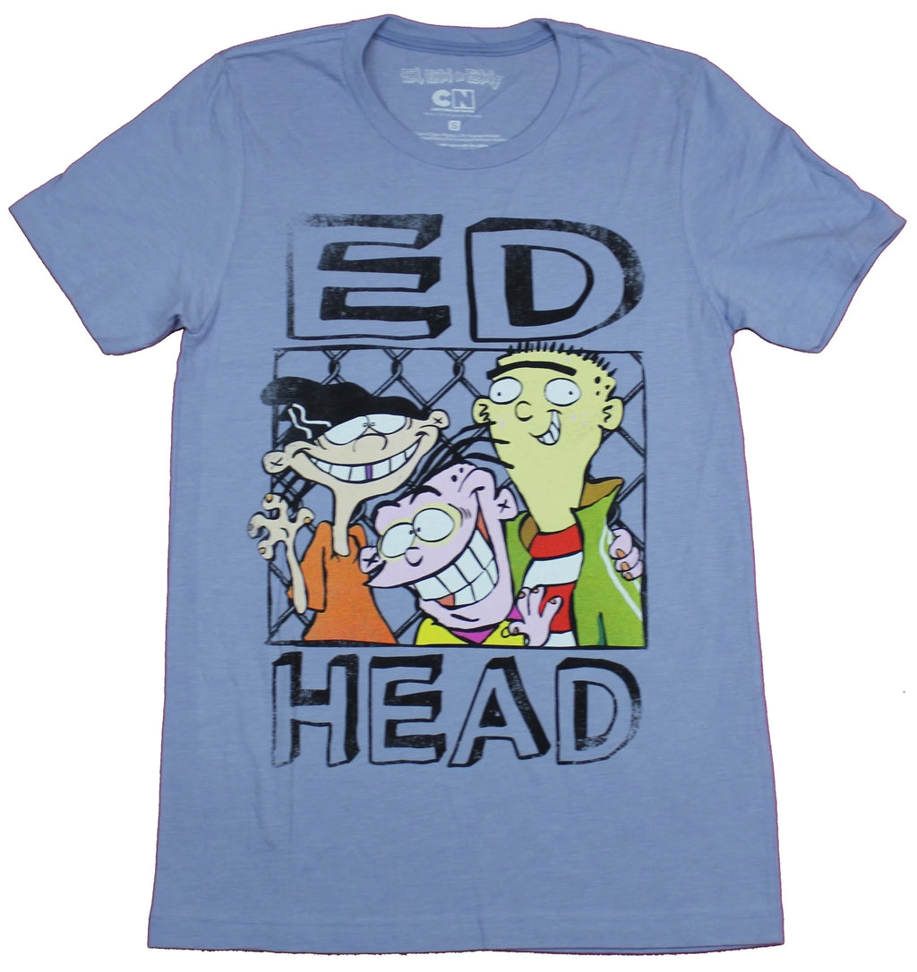 Ed Edd & Eddy Adult New T-Shirt - Ed Head Heads in Box Pic