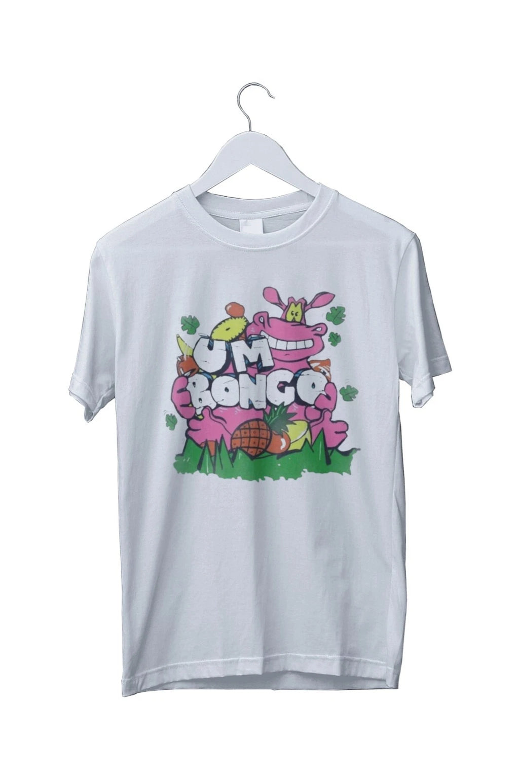 Um Bongo Cartoon Hippo Graphic Print Unisex T-Shirt Mens S M L XL 2 3 4 XL