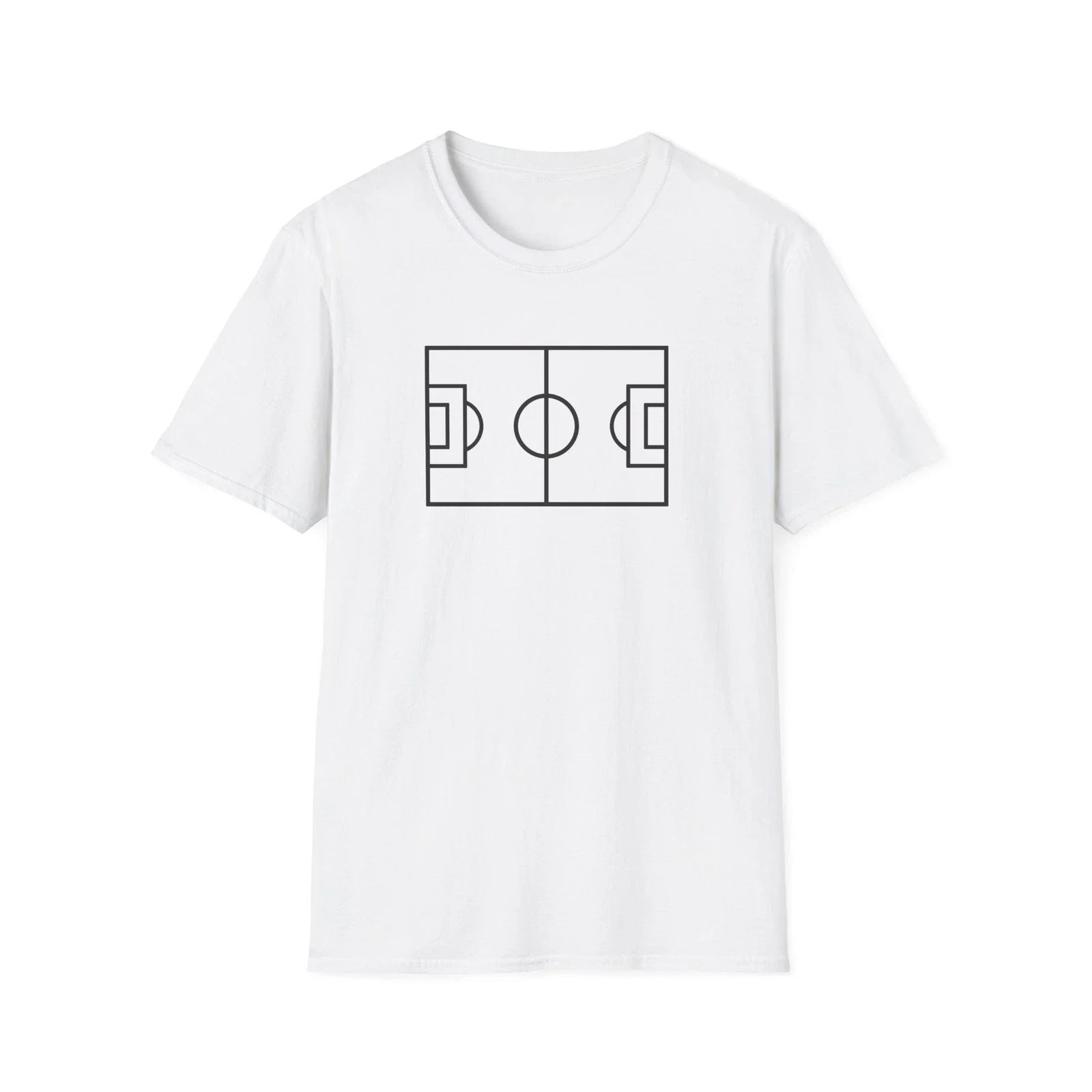 Minimalist Soccer Field for Sports Lovers, Perfect Gift for Soccer Fans Unisex , , , Long Sleeve Tee