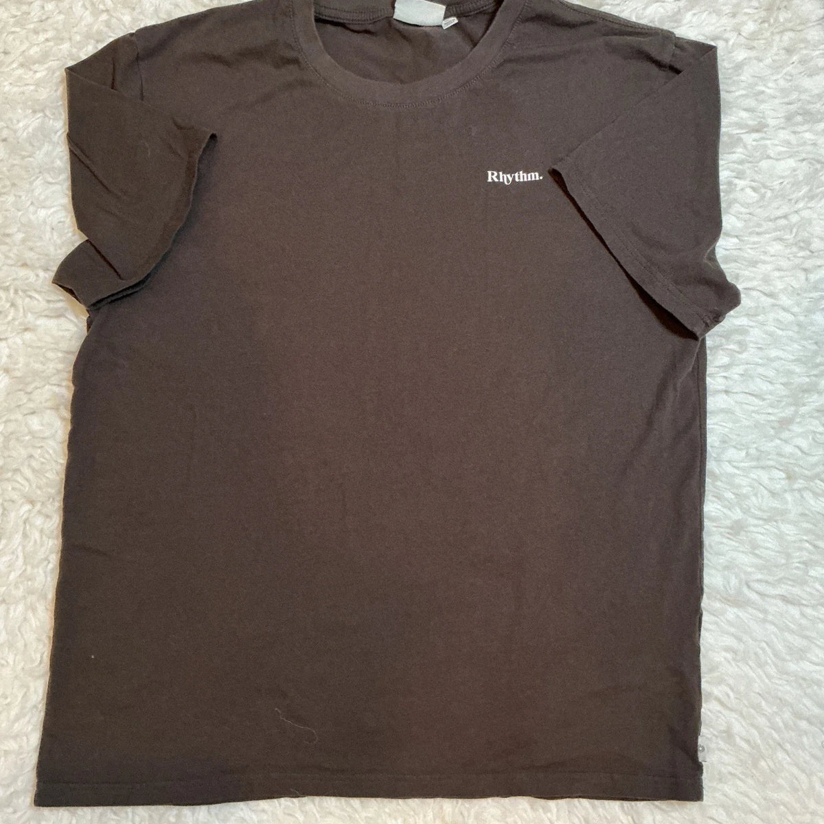 Rhythm Classics Mens XL Brown Excellent Organic Cotton Logo Tee Unisex , , , Long Sleeve Tee