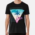 Aesthetic Dolphins 80's 90s Hypnotic Summer Beach Print Design S-5XL USA Unisex , , , Long Sleeve Tee