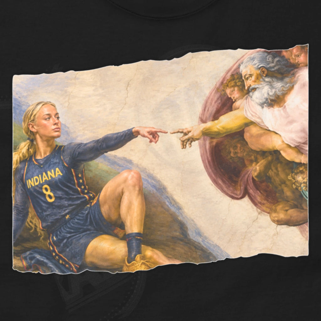 Funny Sophie Cunningham Shirt Finger Point Sistine Chapel Tee Indiana Basketball