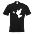 Dove of peace motif printed fun shirt design print Unisex , , , Long Sleeve Tee