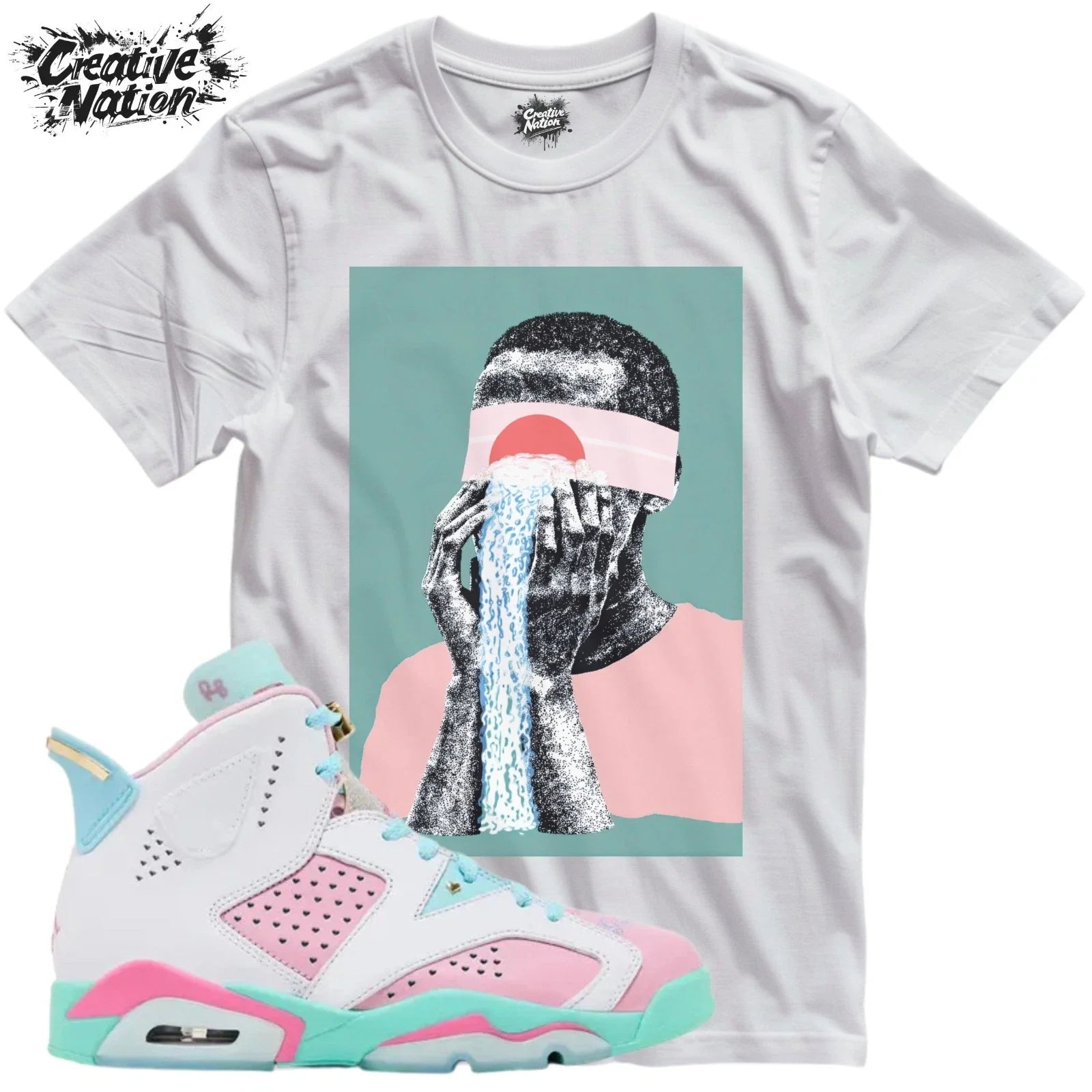 Shirt To Match 6 Jillian Unisex Tee Sneaker Shirt Psychedelic Shirt Unisex , , , Long Sleeve Tee