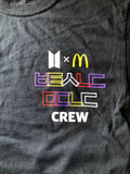 Authentic New McDonald’s X BTS Crew 2021 Black Employee T Shirt All Sizes Unisex , , , Long Sleeve Tee
