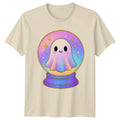 Kawaii Ghost Unisex Pastel Holographic Aesthetic Gift For Him And Her Unisex , , , Long Sleeve Tee