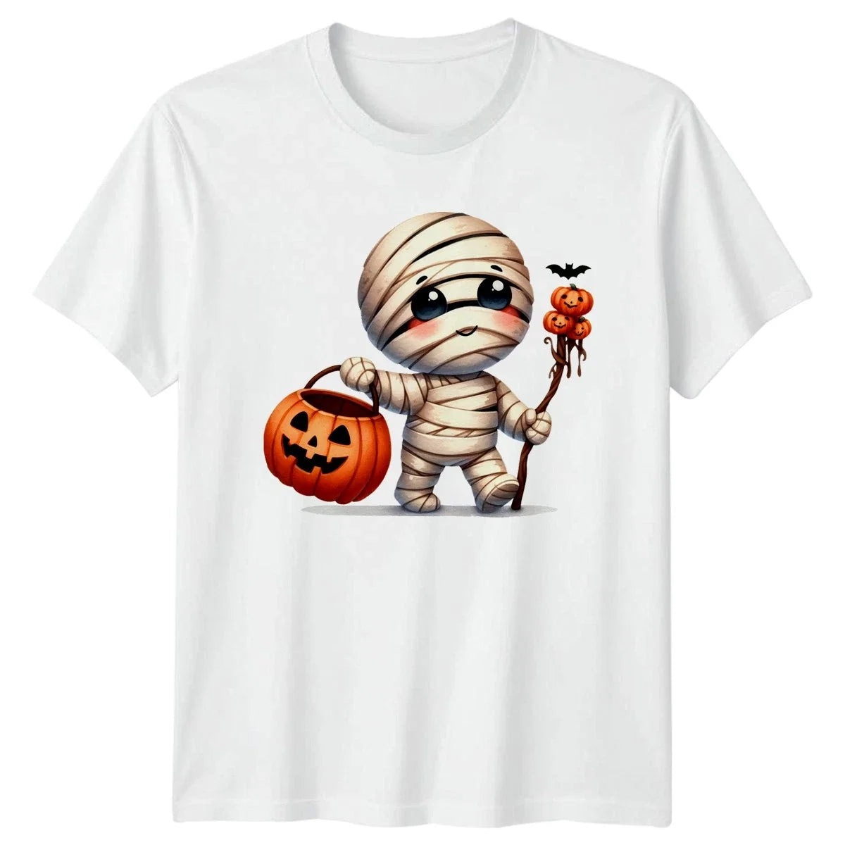 Cute Halloween Mummy Trick Treat Mummy Halloween Gift For Him And Her Unisex , , , Long Sleeve Tee