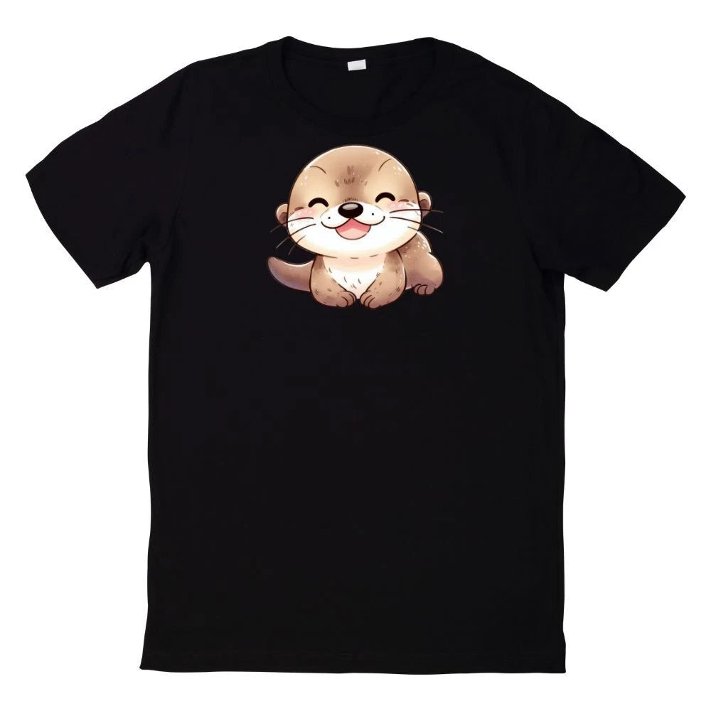 Cute Kawaii Otter Print T-Shirt