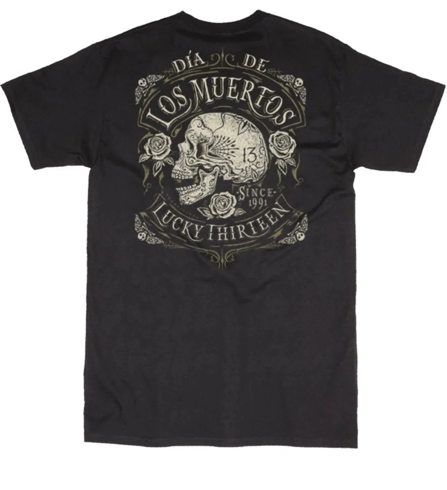 Lucky 13 Men's Dead Skull Unisex , , , Long Sleeve Tee