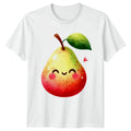 Cute Smiling Happy Pear Fruit Kawaii Food Fruits Birthday Gift Unisex , , , Long Sleeve Tee
