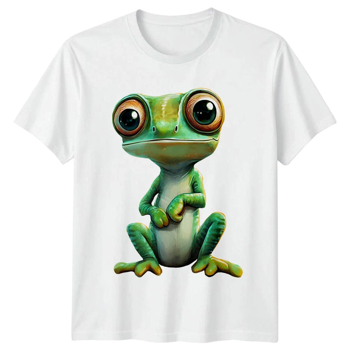 Cute Big Eyed Frog Animals Frogs Men Womens Graphic Tee Unisex T Shirt Unisex , , , Long Sleeve Tee