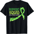 Cute Green Ribbon Mental Health Awareness Support Squad Unisex , , , Long Sleeve Tee