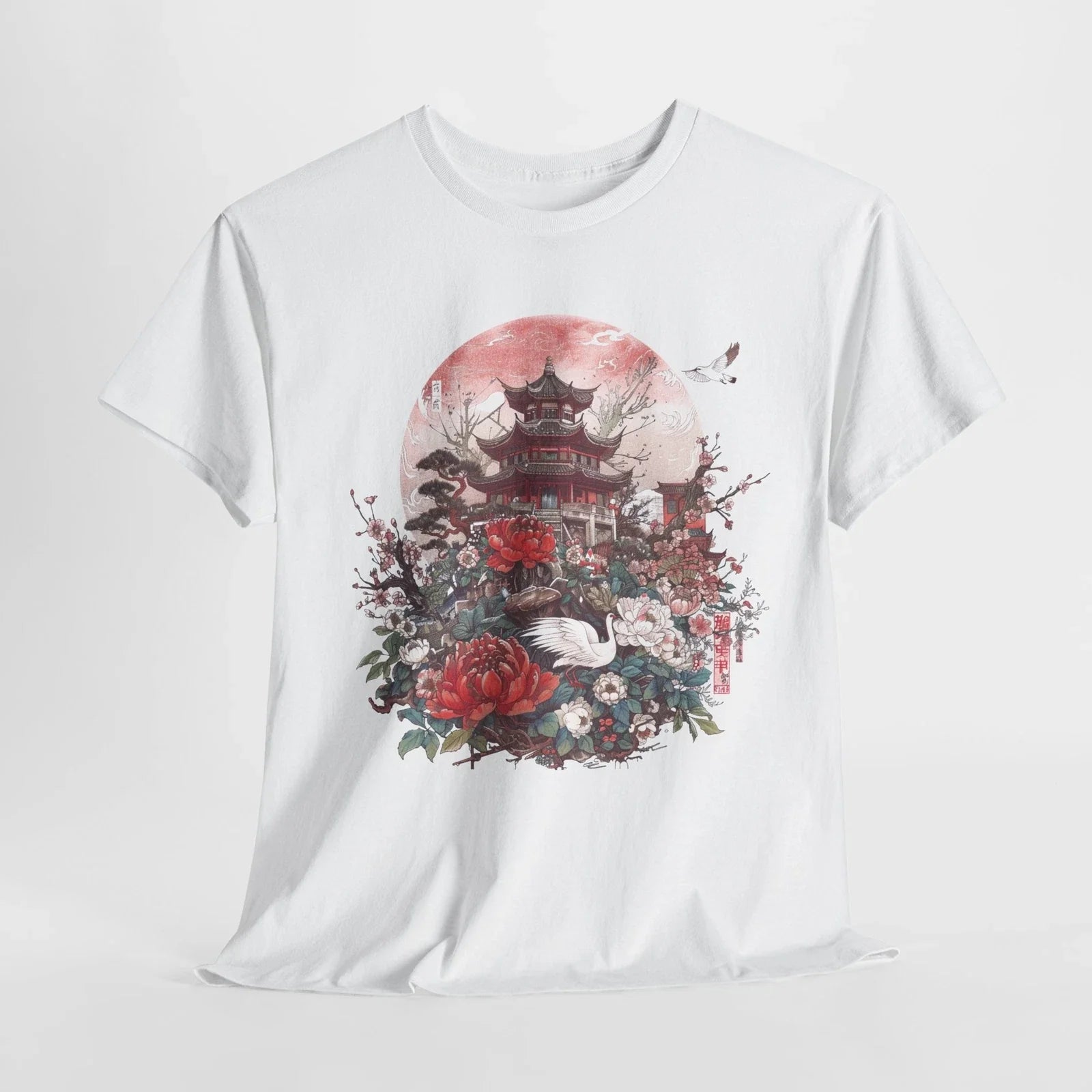 Floral | Japan Travel Aesthetic Tee | Nature Lover Shirt Unisex , , , Long Sleeve Tee