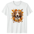 Cute Fall Dog Watercolor Autumn Retriever Dogs Gift For Him And Her Unisex , , , Long Sleeve Tee