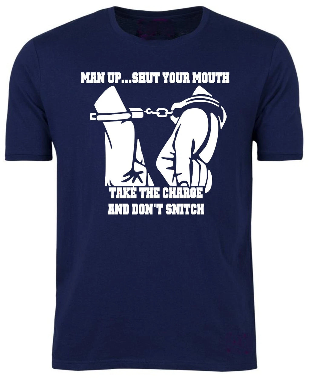 MAN UP T-Shirt / Tee / Kray Twins / Fighting / Prison / Skinhead / Cuffs / S-XXL
