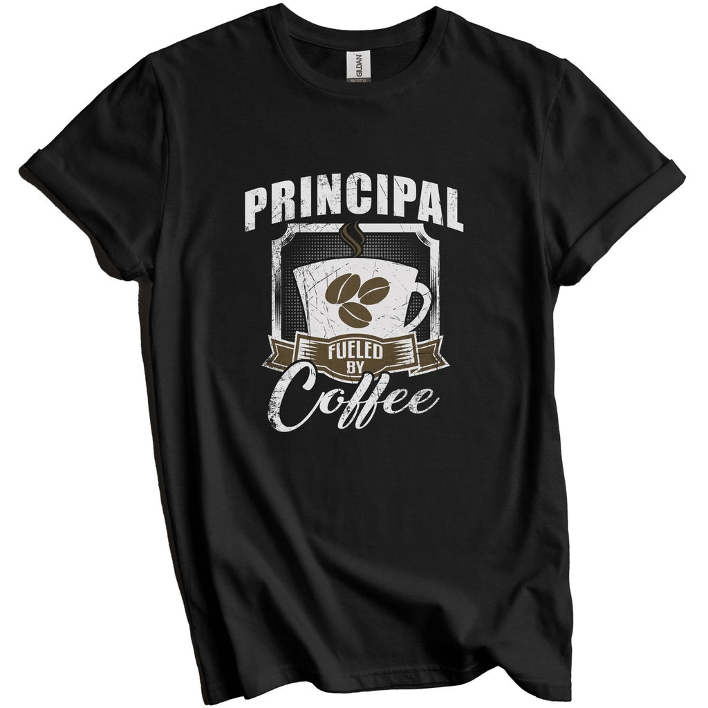 Principal Fueled By Coffee Funny T-Shirt Gift for Principal