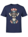 FANTUCCI Uncle Bark | Patriotic Dog Tee with American Flag Style Unisex Unisex , , , Long Sleeve Tee