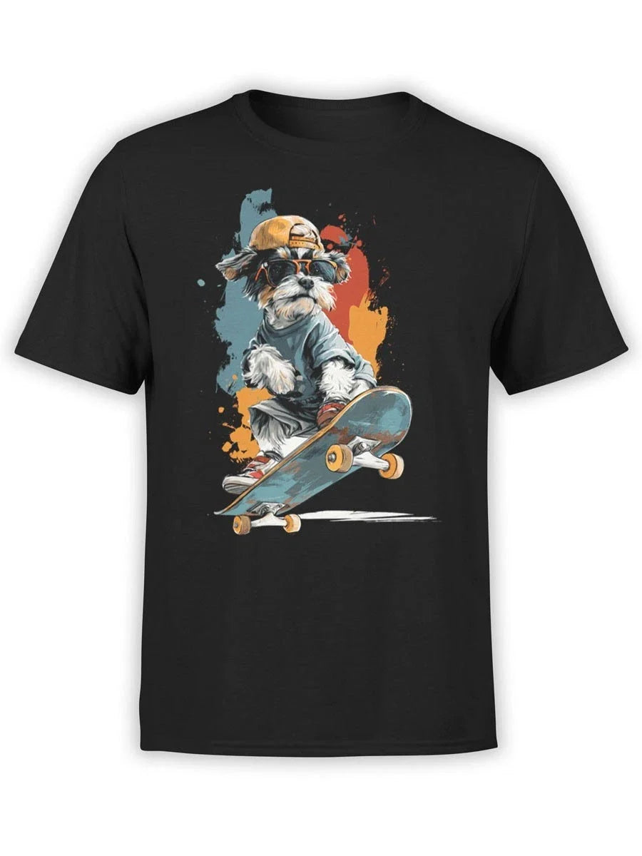 FANTUCCI Pup Shredder | Cool Skateboarding Dog Tee | Unisex Unisex , , , Long Sleeve Tee