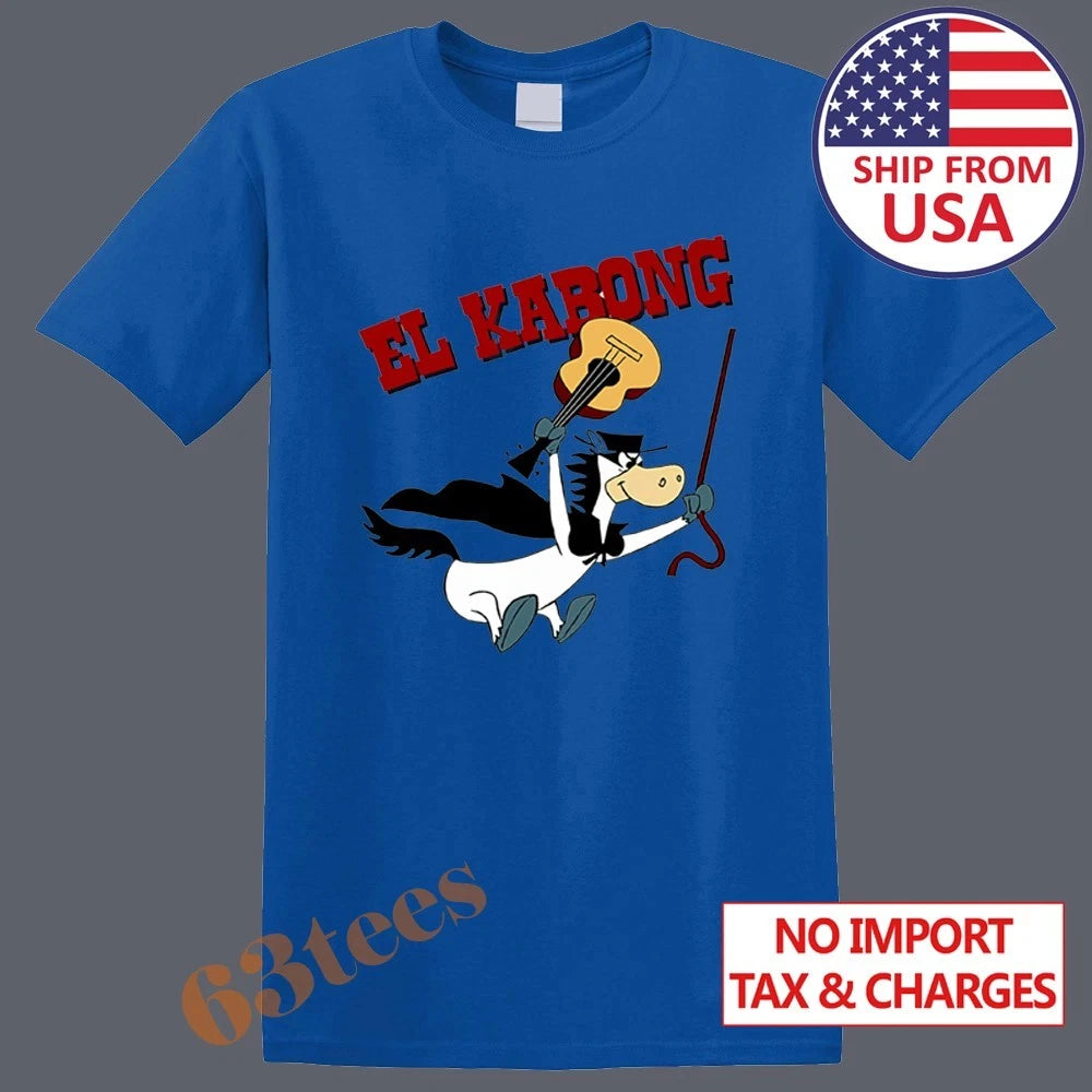 El Kabong Cartoon Men's Blue Size S to 5XL