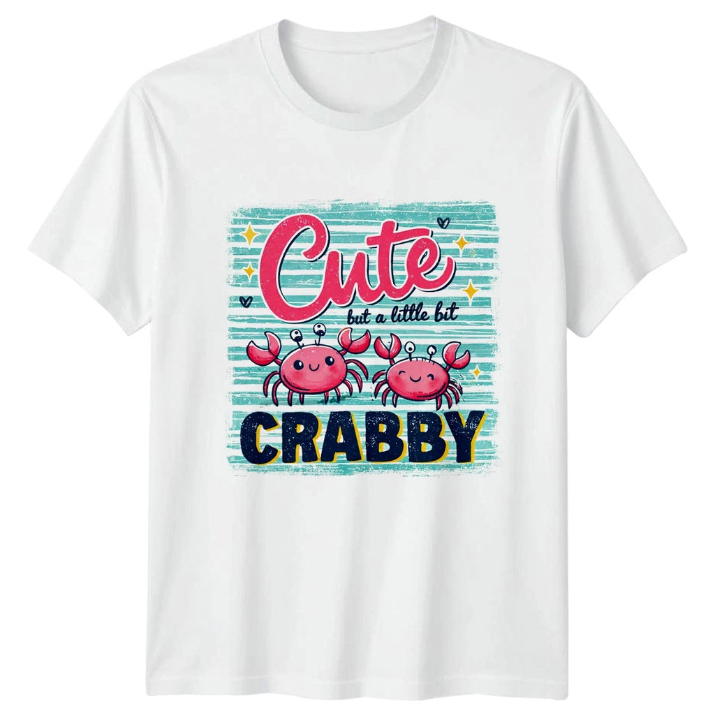 Cute But A Little Bit Womens T-Shirt Crabs Sea Life Summer Gift For Her