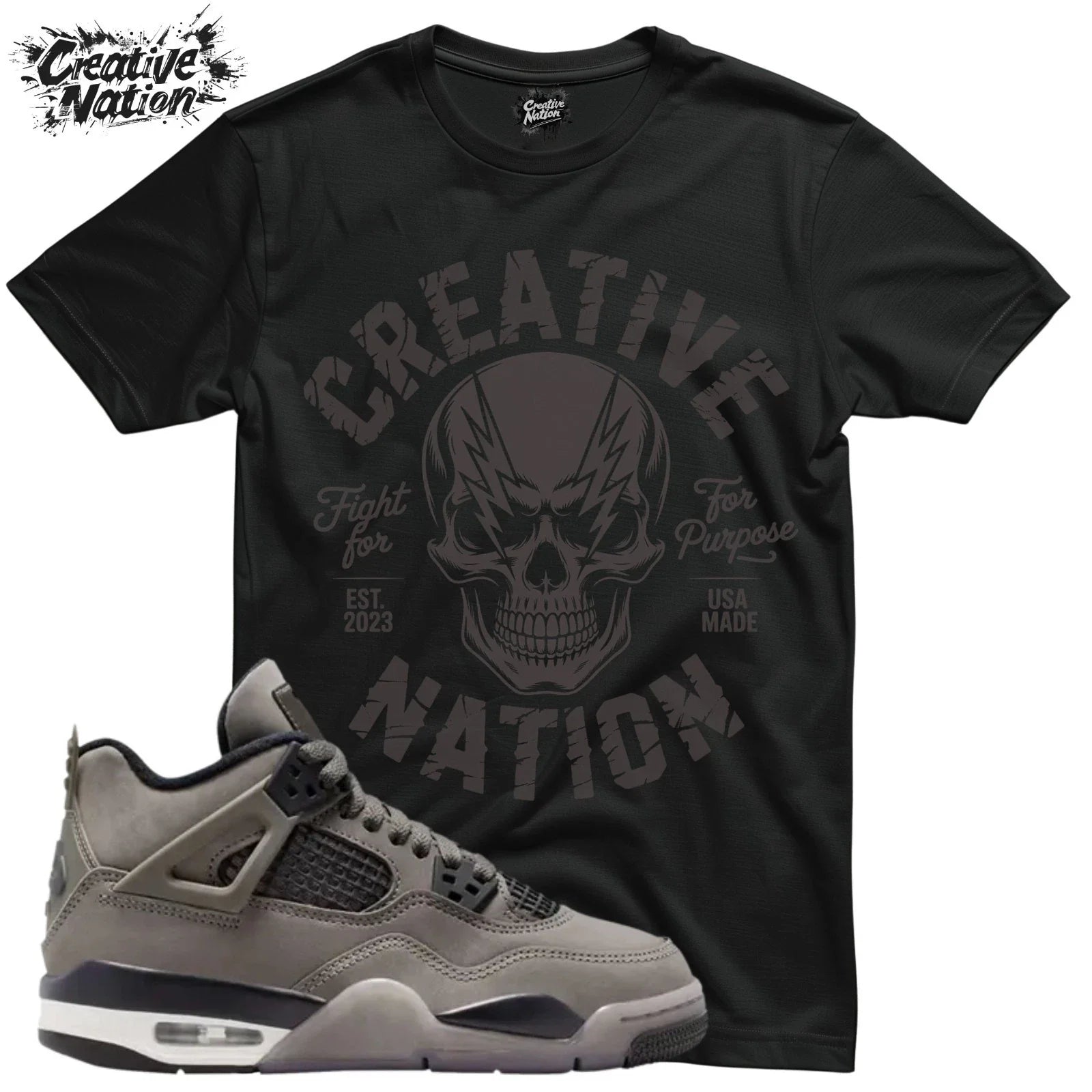 Shirt To Match 4 Cave Stone Unisex Tee Sneaker Shirt Skull Shirt Unisex , , , Long Sleeve Tee