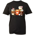 Coffee Lover T Shirt Womens White Floral Graphic Tee Cute Aesthetic Latte Gift Unisex , , , Long Sleeve Tee