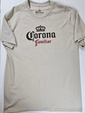 Corona Beer T-shirt Mens Large Beige Familiar Edition Casual Southwest Style