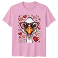Sweet Heart Cute Goose With Womens Duck Bird Lovers Valentines Day Unisex , , , Long Sleeve Tee