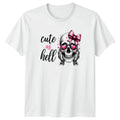 Cute As Hell Womens Cute Skeleton Skeletons Birthday Gift For Her Unisex , , , Long Sleeve Tee