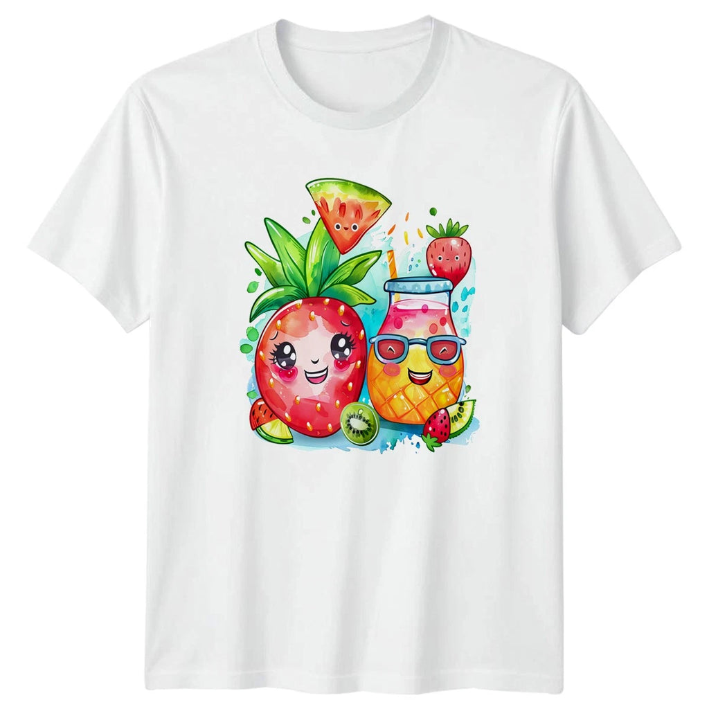 Kawaii Summer Fruit T-Shirt Tropical Beverage Gift For Him And Her