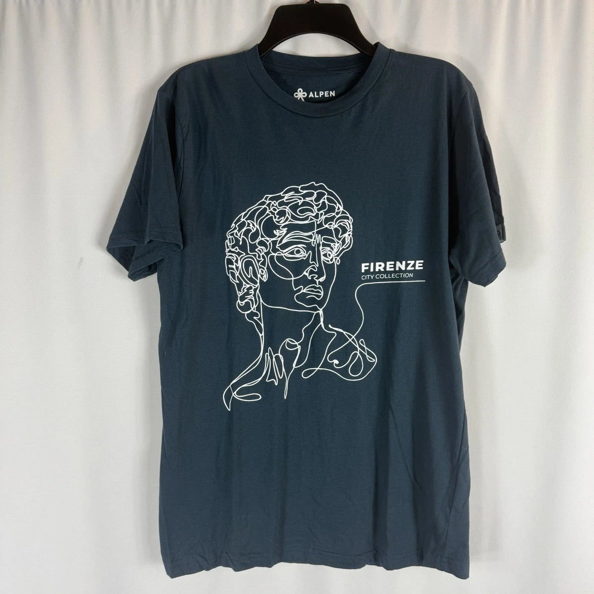 Alpen unisex tee shirt 100% organic Cotton Size: M color: Blue Unisex , , , Long Sleeve Tee