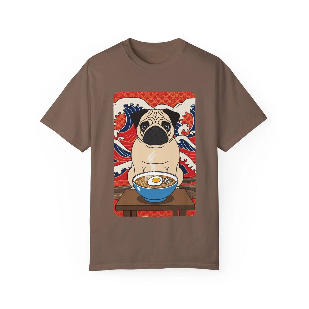 Pug Ramen Shirt, Pug t-shirt, japanese poster design, gift for him, gift for her