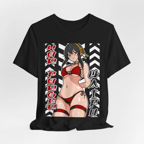 Anime Waifu Graphic Tee, Unisex Jersey Short Sleeve T-Shirt, Otaku Gift,