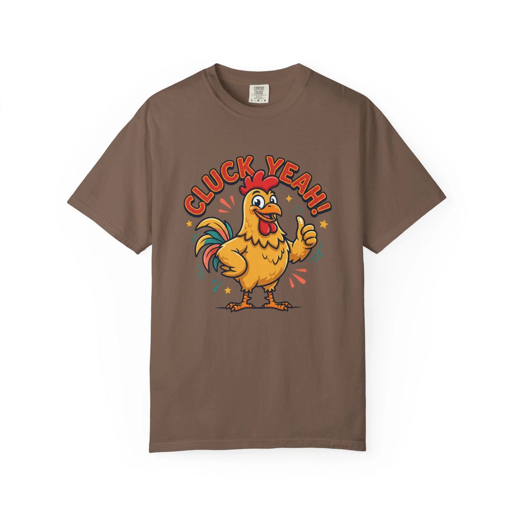 Cluck Yeah Rooster Graphic T-Shirt | Funny Chicken Tee, 100% Cotton