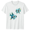 Cute Blue Fish Aquatic Ocean Nature Birthday Gift For Him And Her Unisex , , , Long Sleeve Tee