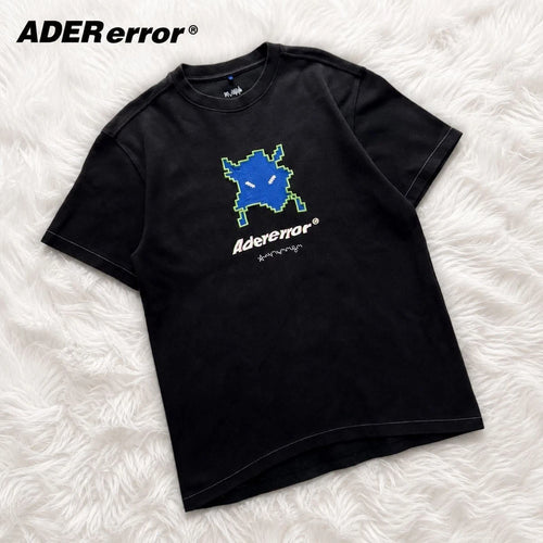 Ader Error Pixel Art Graphic T-Shirt Black