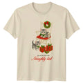 Too Cute For The Naughty List Christmas Kittens Holidays Mens Womens Graphic Tee Unisex , , , Long Sleeve Tee