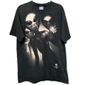 Vintage 1996 Liquid Blue Alien UFO Graphic AOP Black Mens Large USA Made Unisex , , , Long Sleeve Tee
