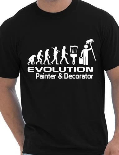 Evolution Of Painter & Decorator Funny Adult Mens T-Shirt  Birthday Gift S-XXL