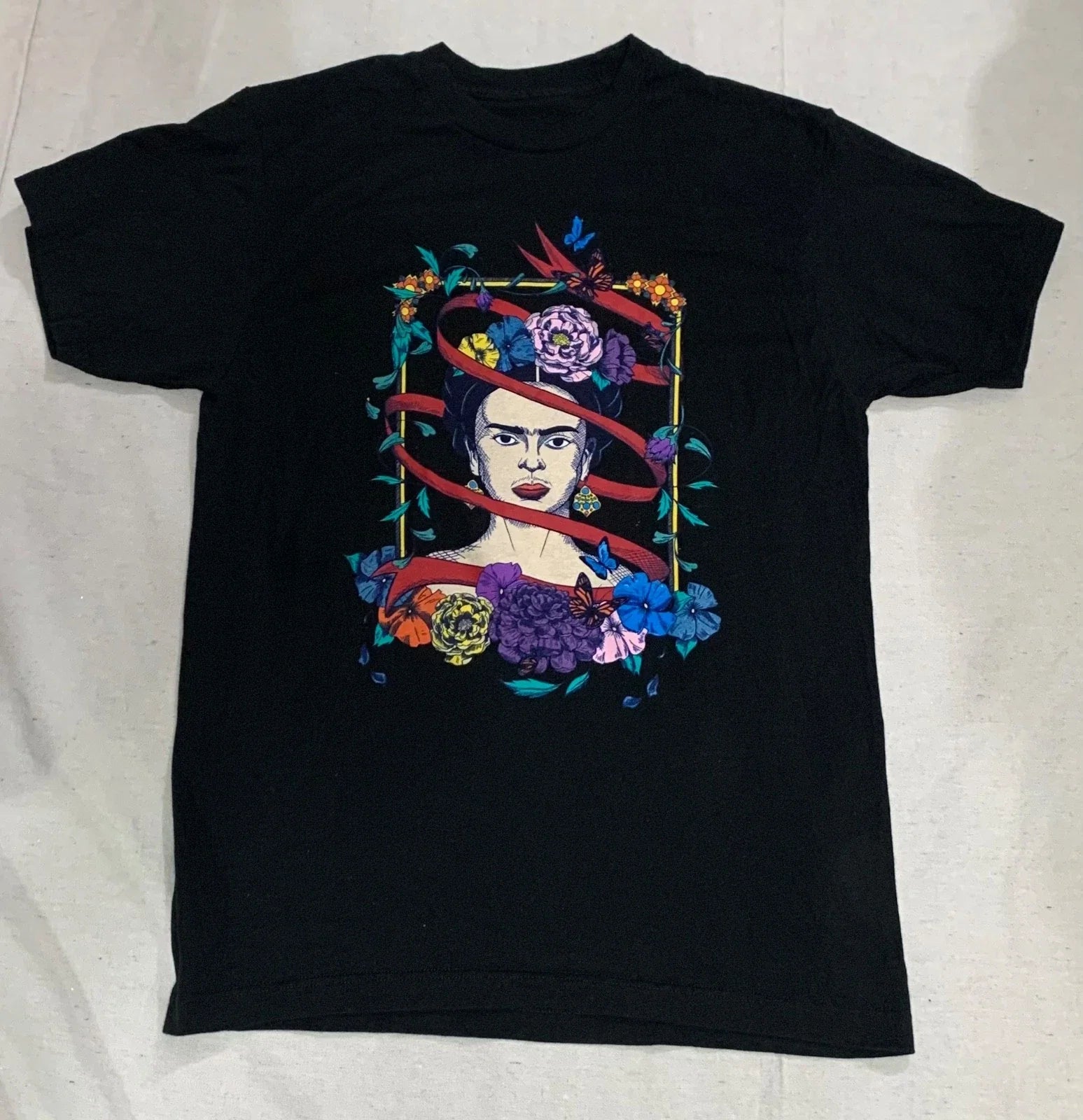 Frida Kahlo Creative Goods Mens M Mexico Art Unisex , , , Long Sleeve Tee