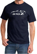 Nissan 370Z Convertible Sports Car Classic Outline Design Tshirt NEW COLORS Unisex , , , Long Sleeve Tee