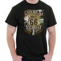 Cool Distressed Route 66 America's Highway Womens or Mens Crewneck T Shirt Tee Unisex , , , Long Sleeve Tee