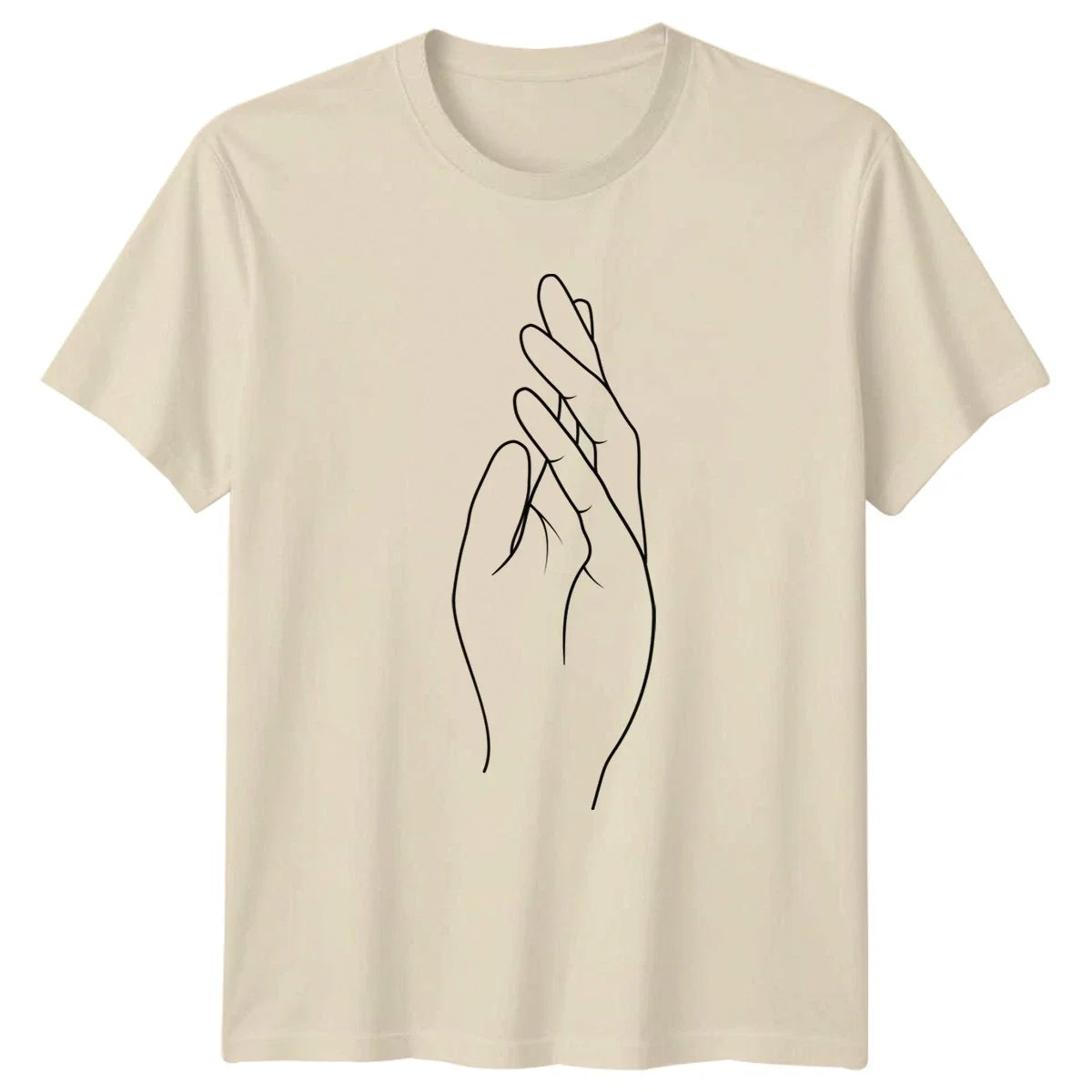 Minimalist Hand Line Drawing Aesthetic Outline Art Minimalist Aesthetic Unisex , , , Long Sleeve Tee