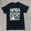 Mens NASA Small Black LOGO Space Technology Short Sleeve Creative Empire Unisex , , , Long Sleeve Tee